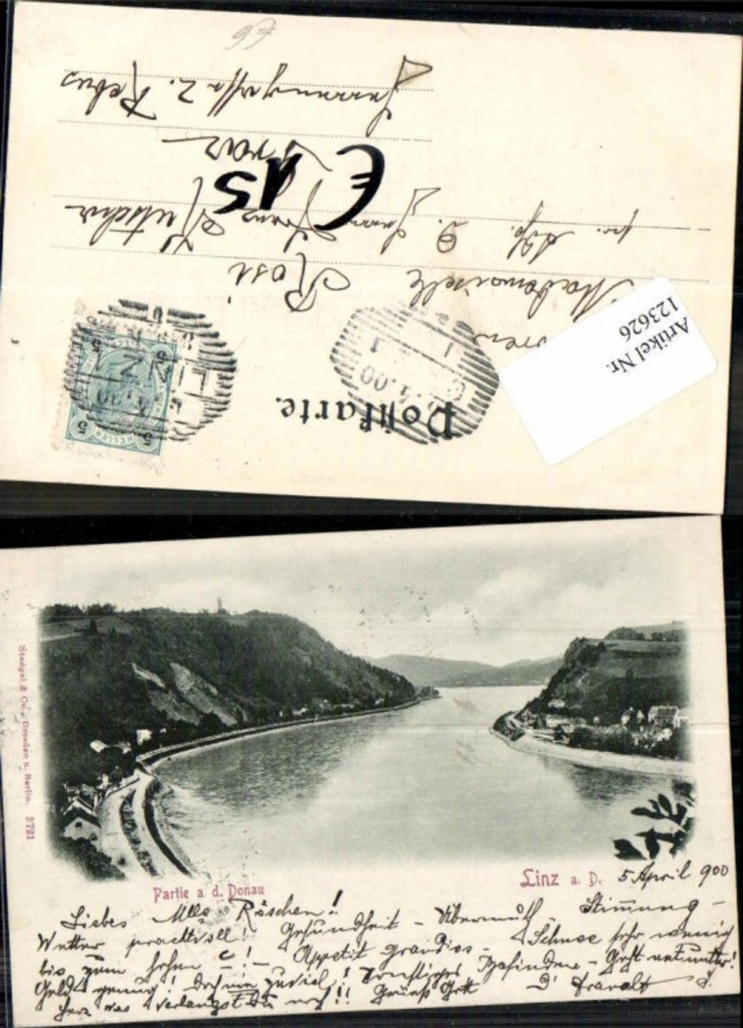 123626,Linz a.d. Donau Partie a.d. Donau 1898