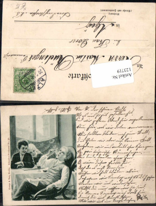 123719,Ferien kecke Kinder beim rauchen Zigarette & Alkohol pub Goens & Nau Berlin Künstlerkarte