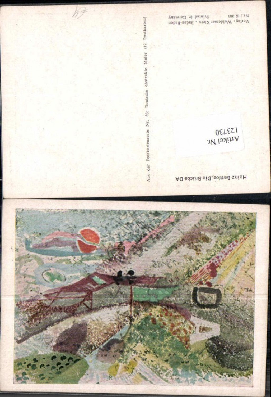 123730,Hans Battke Die Brücke DA Deutsche Abstrakte Maler