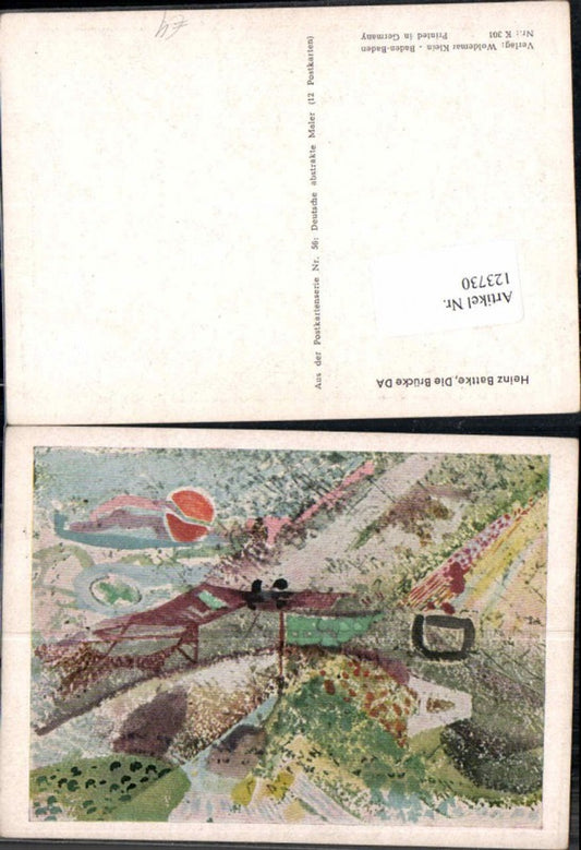 123730,Hans Battke Die Brücke DA Deutsche Abstrakte Maler