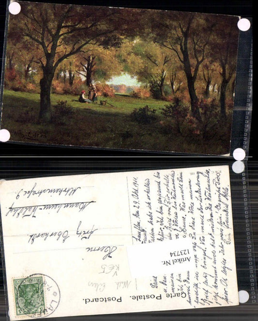 123734,Wilhelm Eilers Purger Co Serie 122 Künstlerkarte