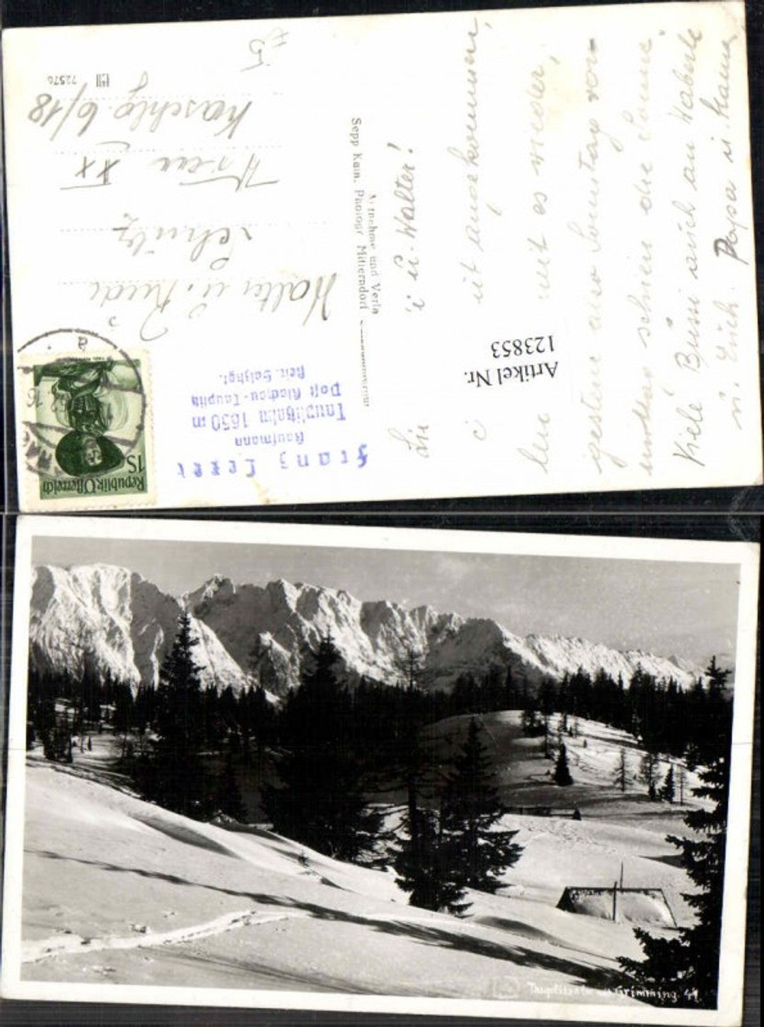Alte Ansichtskarte – Old Postcard