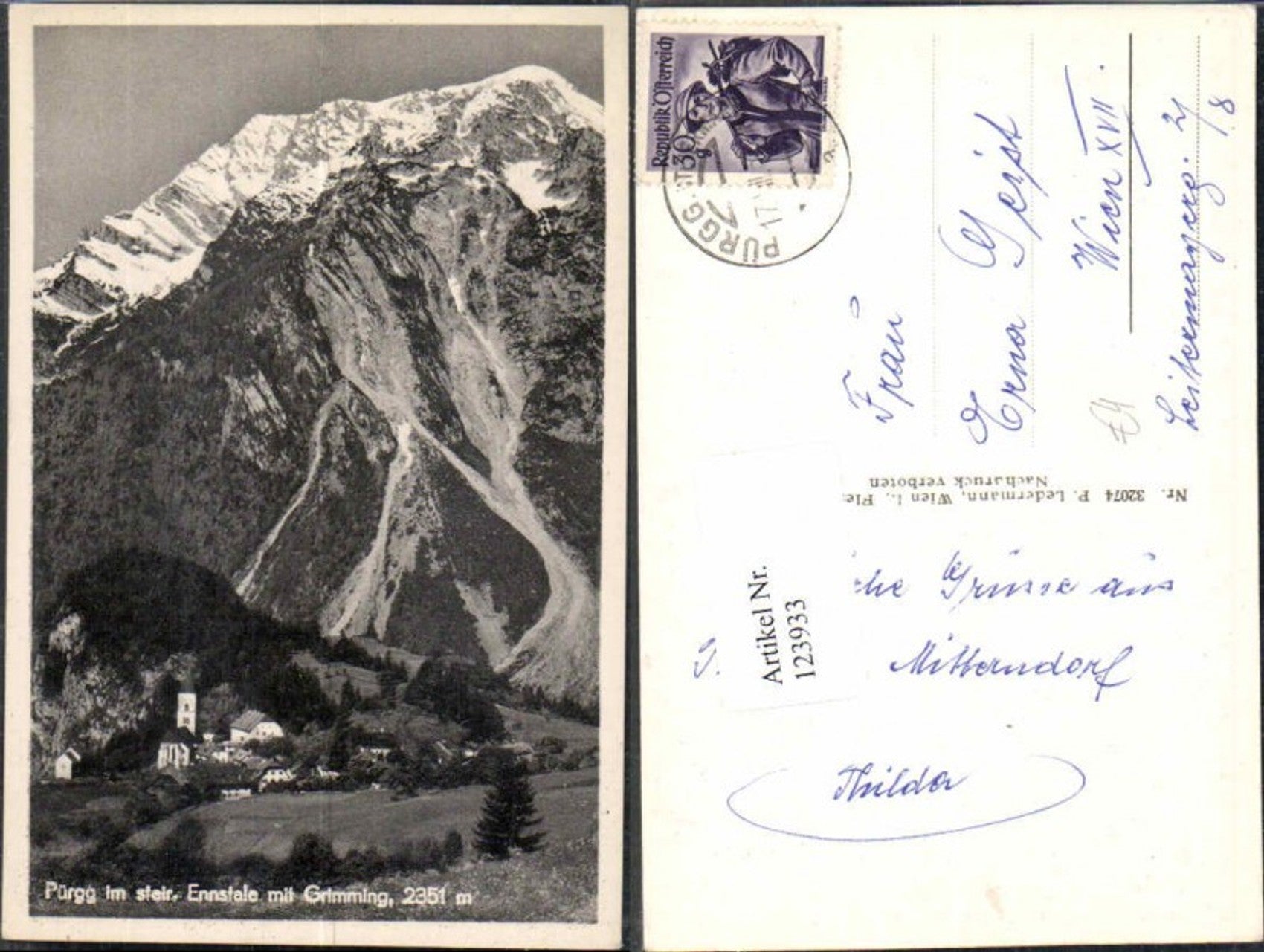Alte Ansichtskarte – Old Postcard