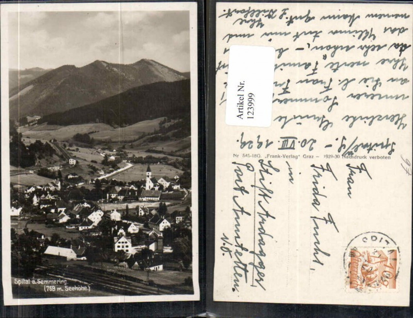 Alte Ansichtskarte – Old Postcard