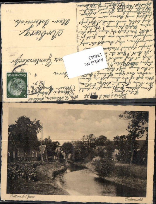 124042,Tettens b. Jever Wangerland Friesland Detailpartie 1940