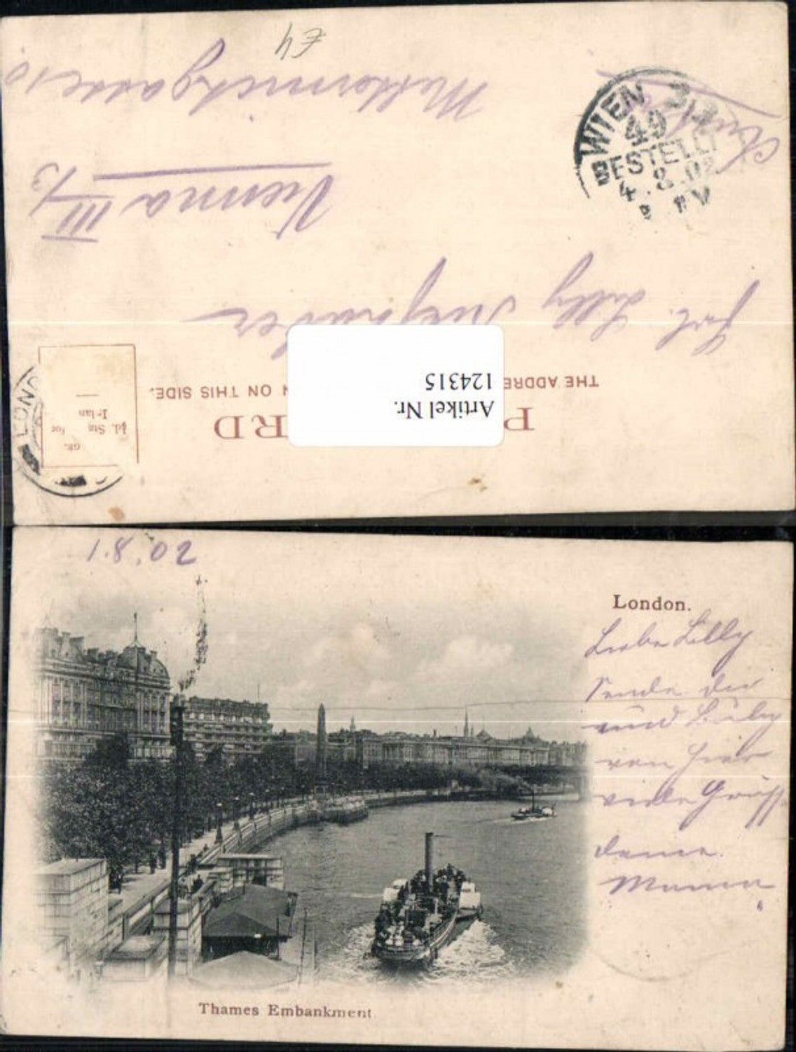 Alte Ansichtskarte – Old Postcard