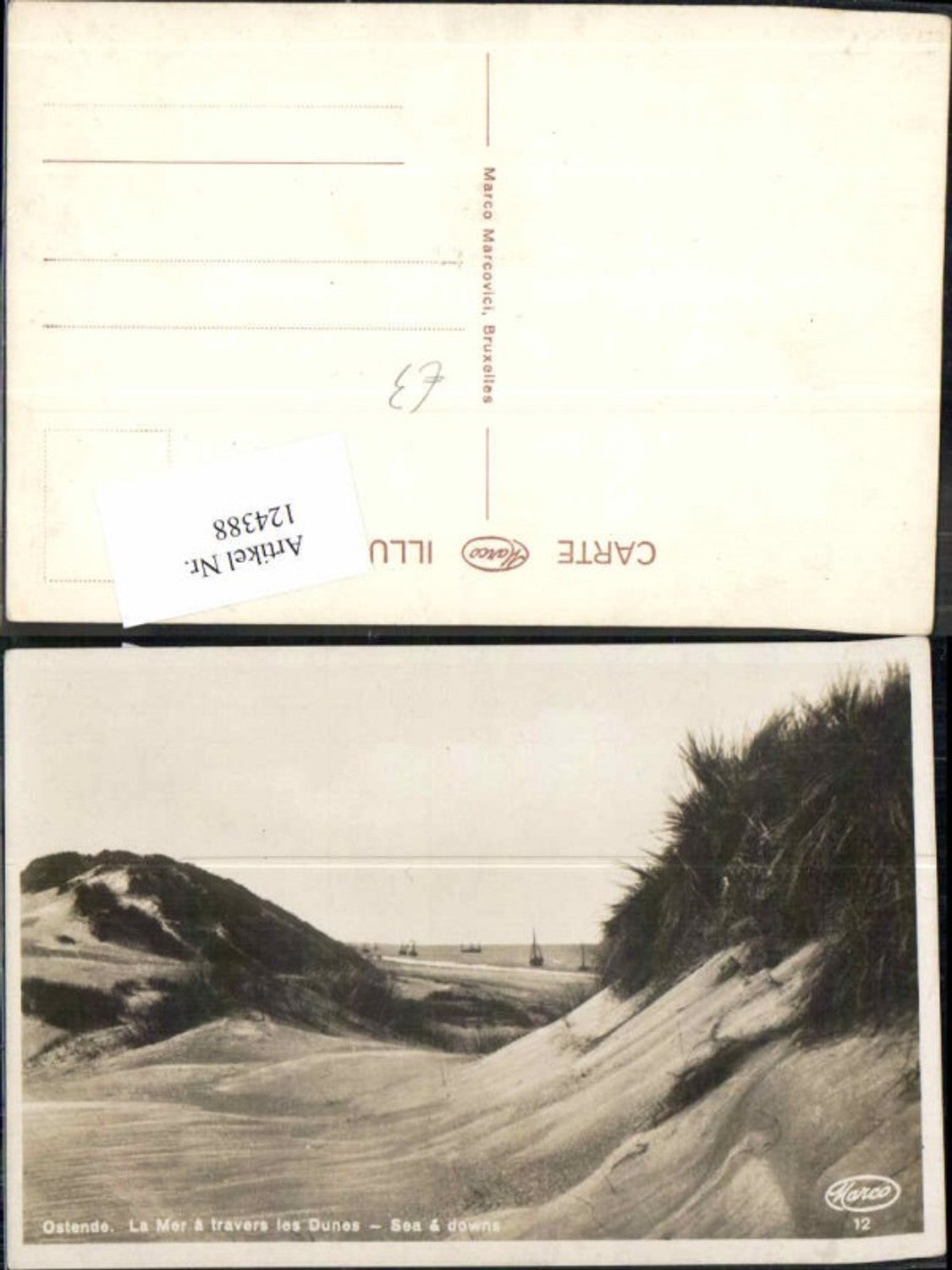 124388,Ostende La mer Dunes