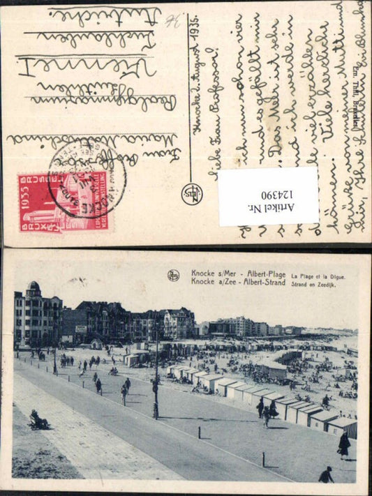 124390,Knocke a. Mer Zee Albert Strand