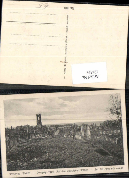 124398,Longwy Haut Auf den Westlichen Wällen Weltkrieg