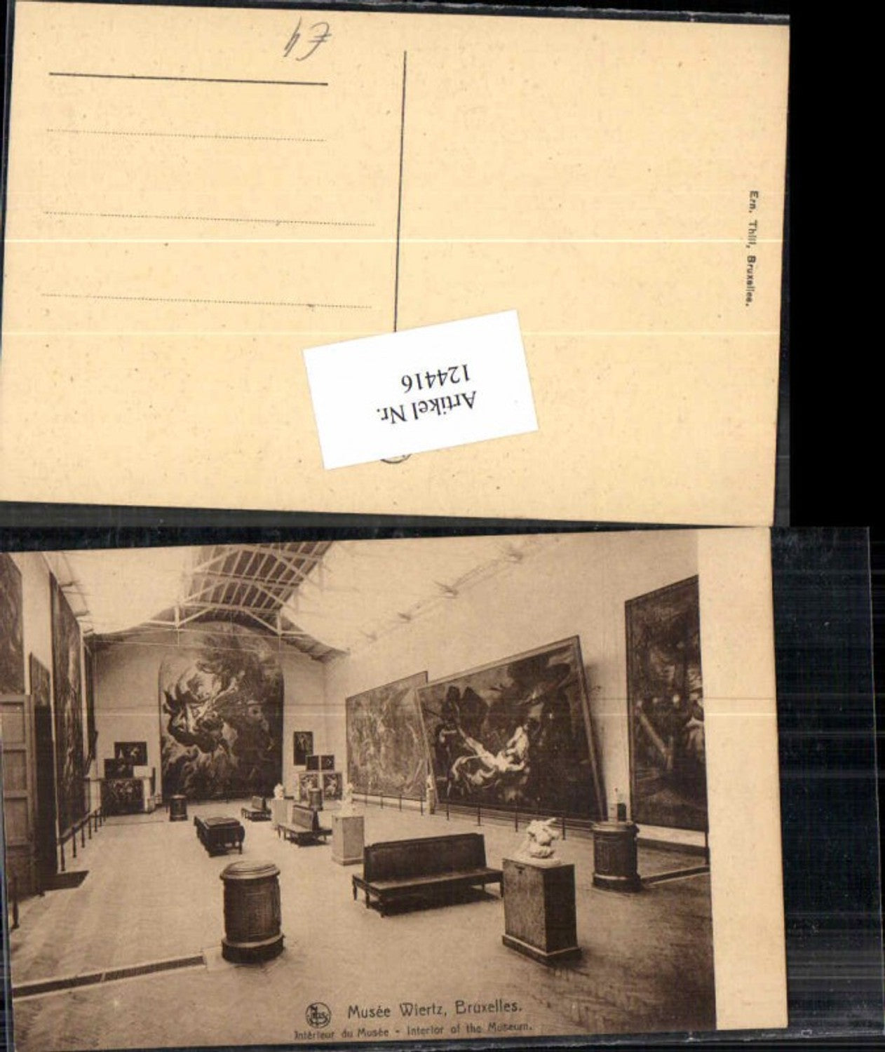 124416,Brüssel Bruxelles 1915 Musee Museum