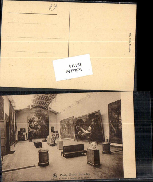 124416,Brüssel Bruxelles 1915 Musee Museum