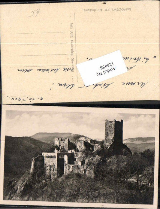 124458,Rappoltsweiler Ulrichsburg Elsass