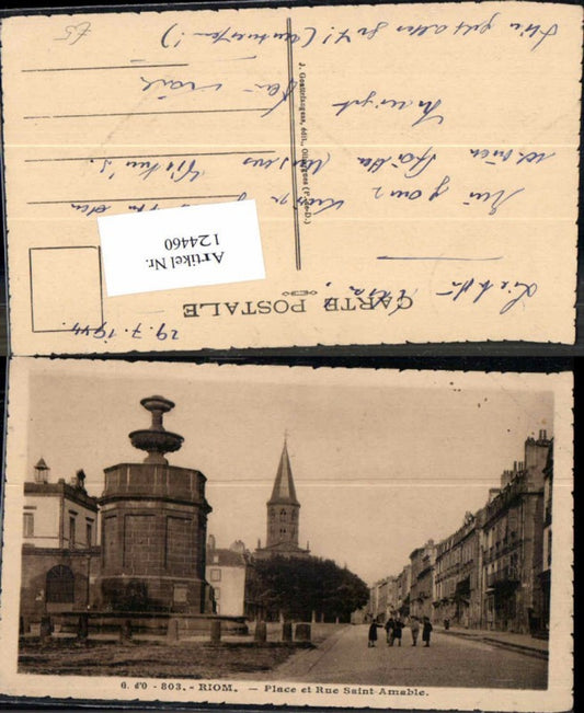 124460,Riom Place et Rue Saint Amable