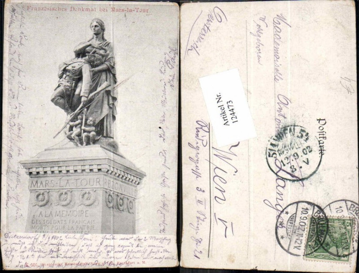 124473,Mars la Tour Französisches Denkmal