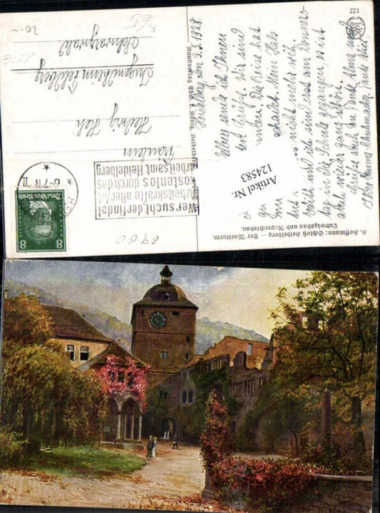 124583,H. Hoffmann Schloss Heidelberg Wartturm