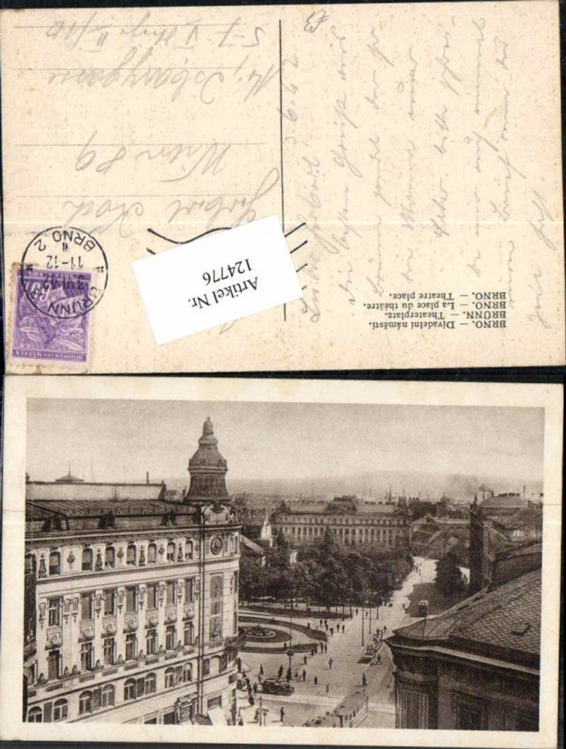 124776,Brno Brünn Theater Theaterplatz