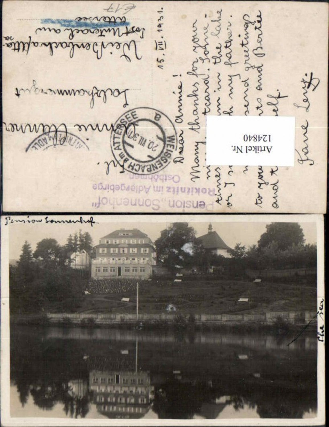 Alte Ansichtskarte – Old Postcard