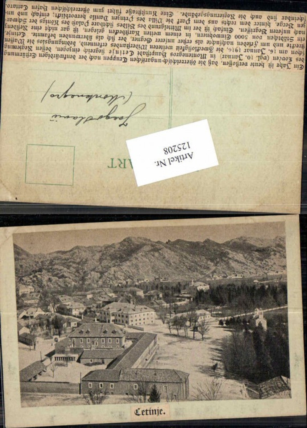 125208,Cetinje Tolle Teilansicht 1920