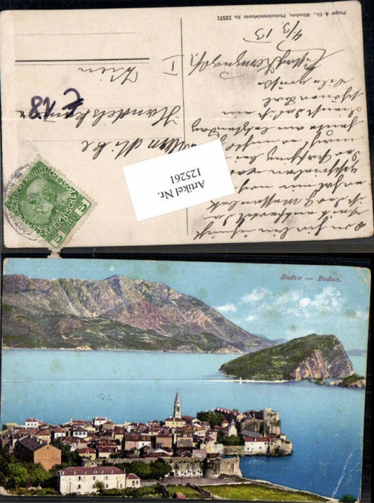 125261,Budva Budua Tolle Karte um 1910 pub Purger Co 12571