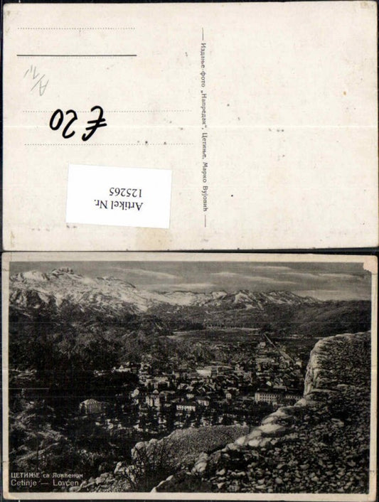 125265,Cetinje Lovcen 1930