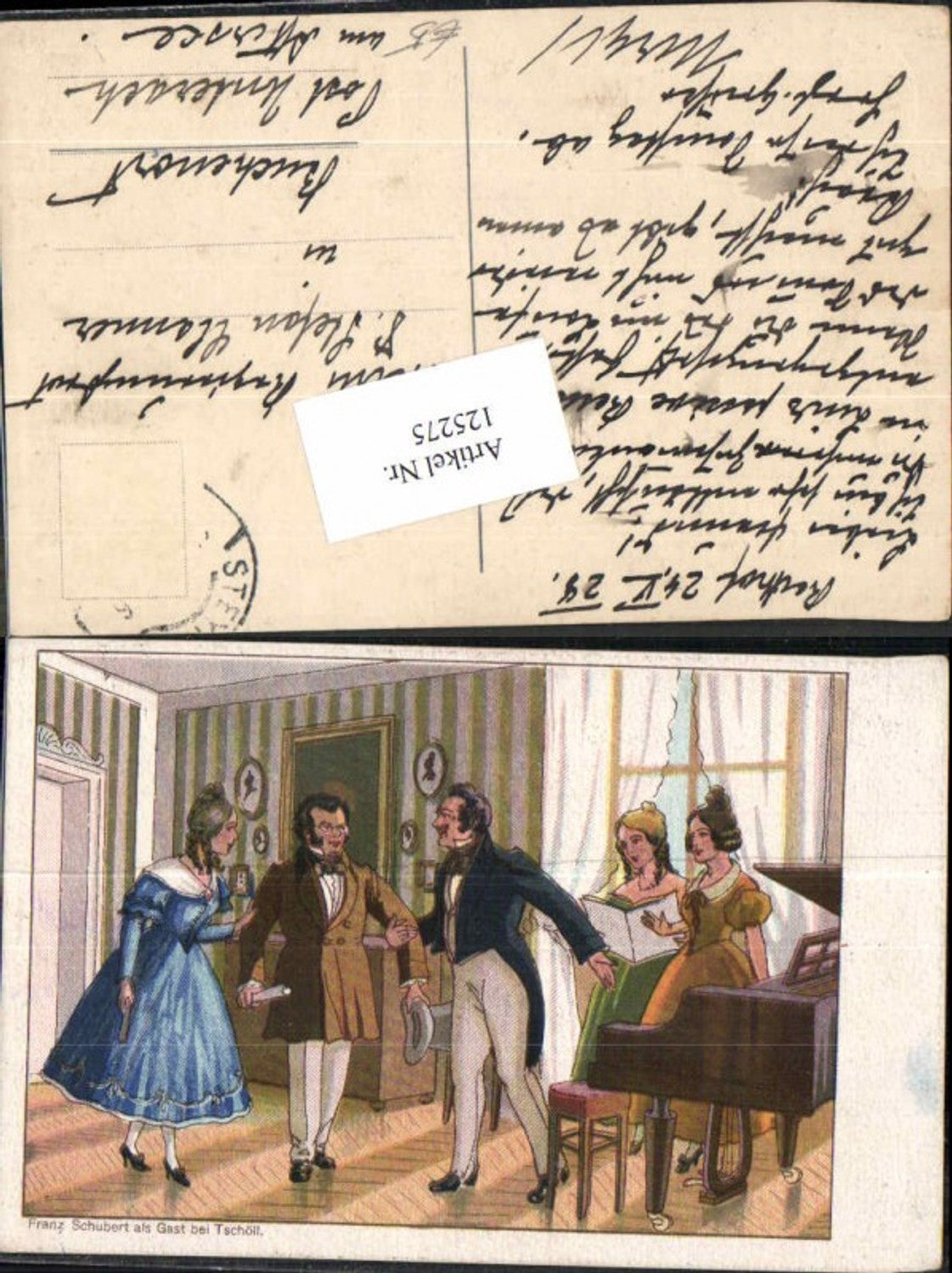 125275,Franz Schubert als Gast bei Tschöll