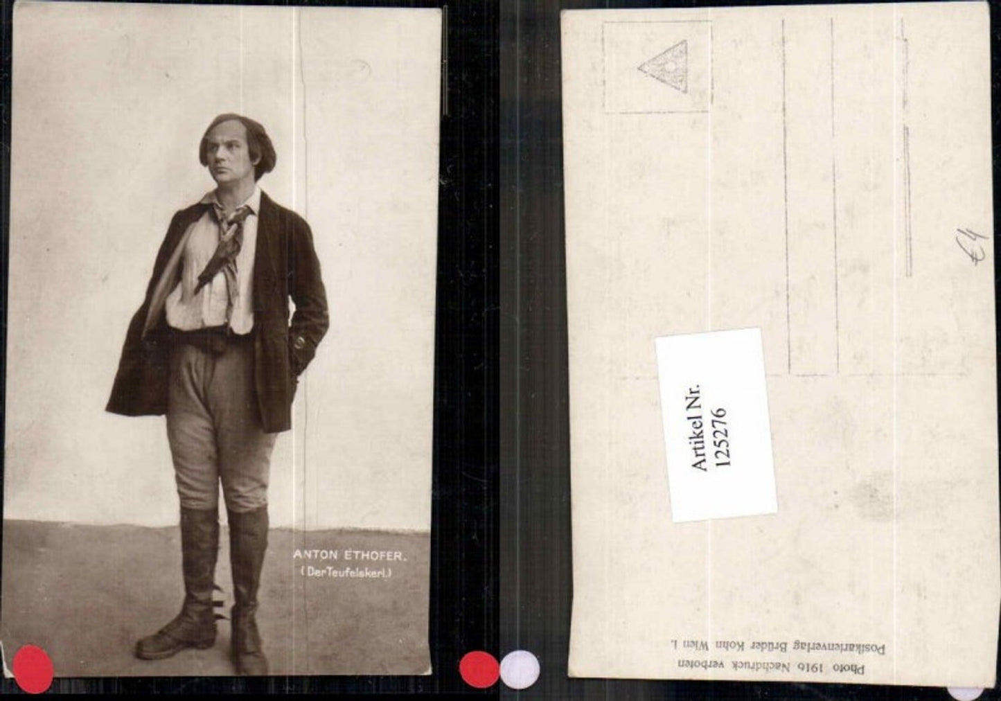 125276,Anton Ethofer Der Teufelskerl Schauspieler 1916