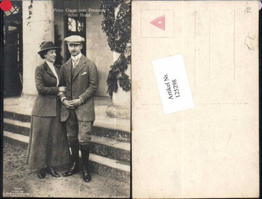 125298,Prinz Oscar von Preussen nebst Braut Hut