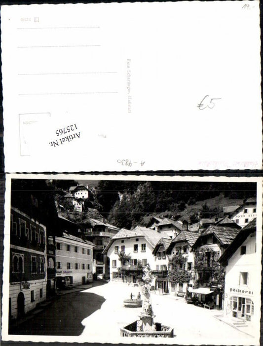 125765,Fotokarte Hallstatt Marktplatz 1940