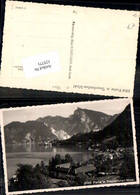 125771,Partie in Traunkirchen Winkl um 1930 Fotokarte