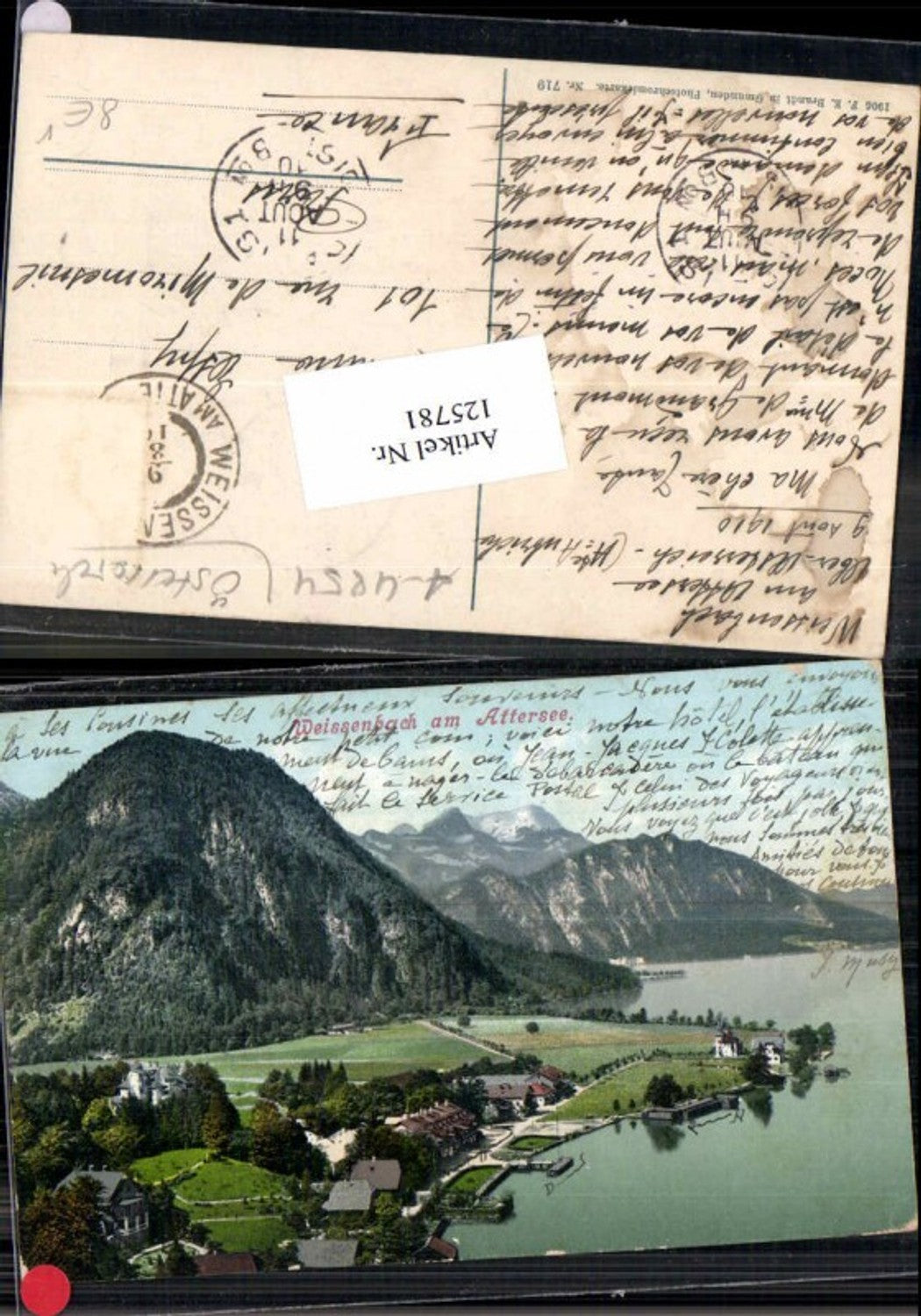 125781,Weissenbach am Attersee Tolle Karte pub Brandt 719