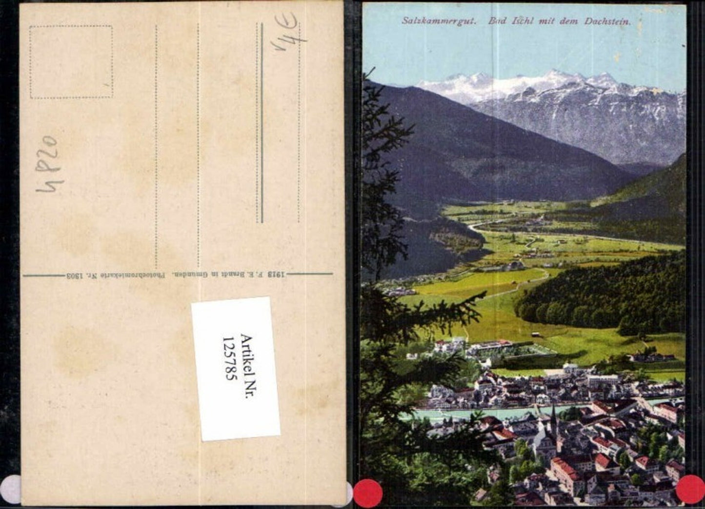 125785,Bad Ischl m. Dachstein Salzkammergut pub Brandt 1303