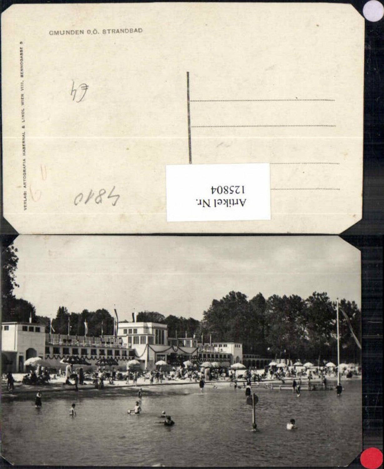 125804,Gmunden am Traunsee Partie im Strandbad