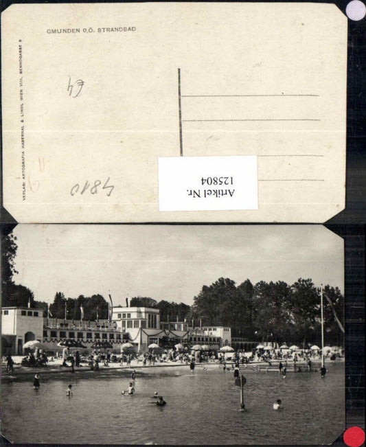 125804,Gmunden am Traunsee Partie im Strandbad