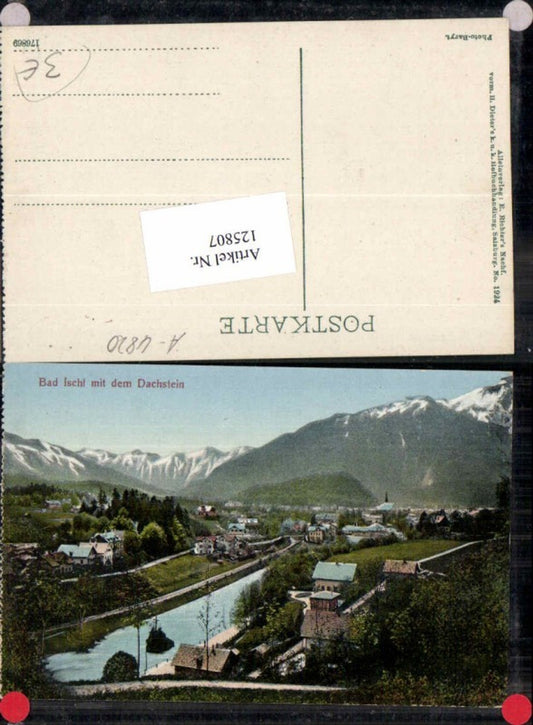 125807,Bad Ischl m. Dachstein Häuserdetails