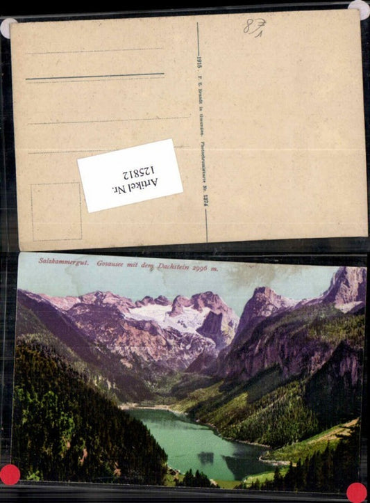 125812,Salzkammergut Gosausee bei Gosau m. Dachstein pub Brandt 1374