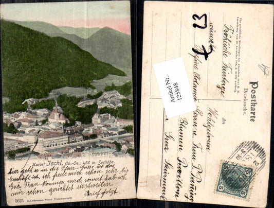 125848,Ischl Tolle alte Ansicht 1902