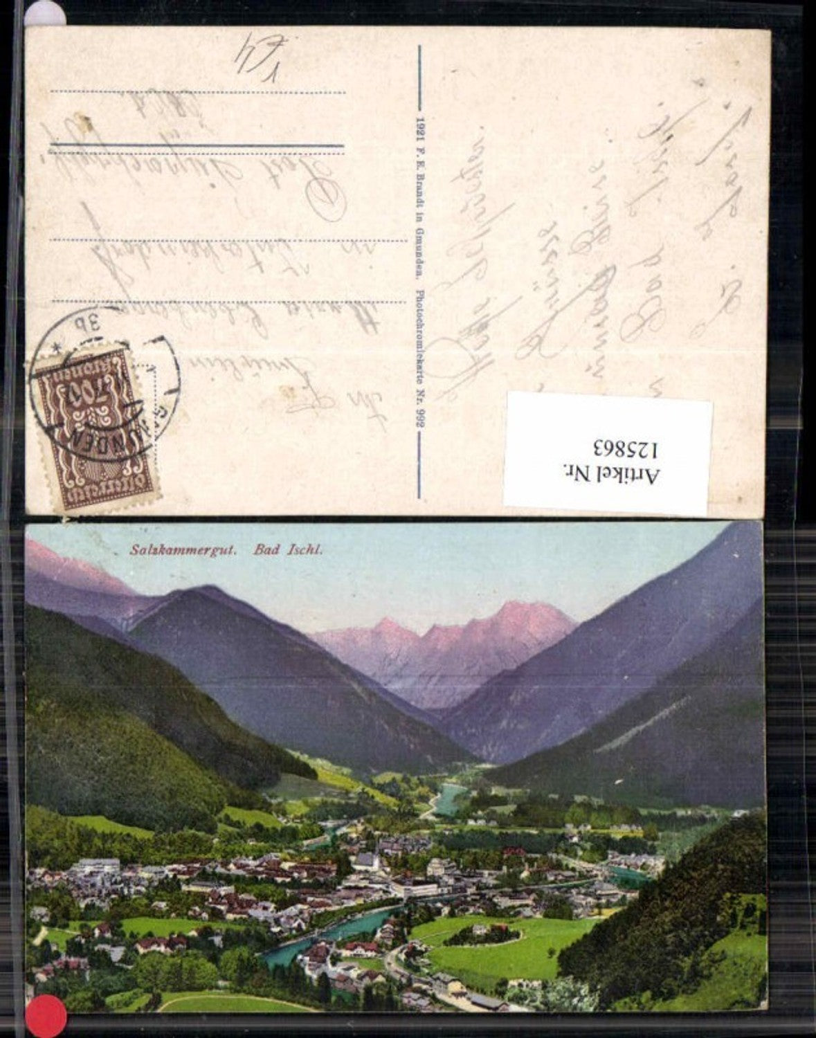 125863,Salzkammergut Bad Ischl pub Brandt 992