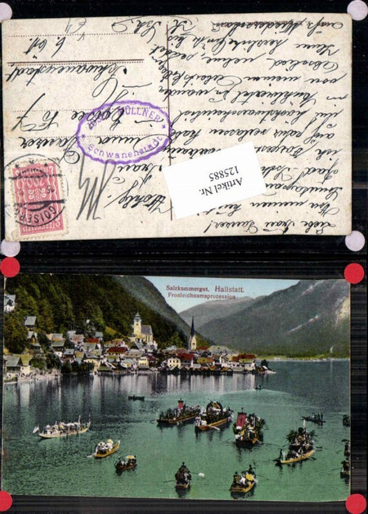 125885,Salzkammergut Hallstatt Fronleichnamsprozession Brandt 572c
