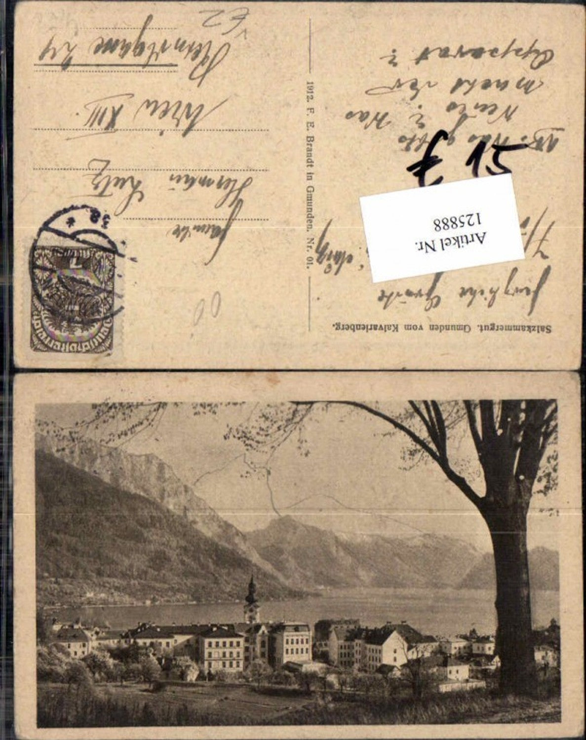 125888,Salzkammergut Gmunden am Traunsee Kalvarienberg Brandt 01