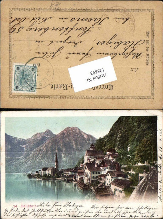 125893,Litho Hallstatt um 1900