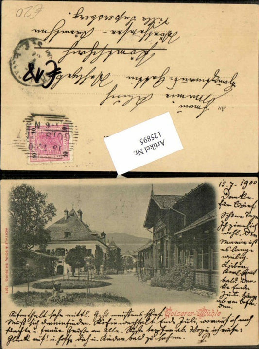 125895,Goiserer Mühle Goisern seltene Partie um 1900