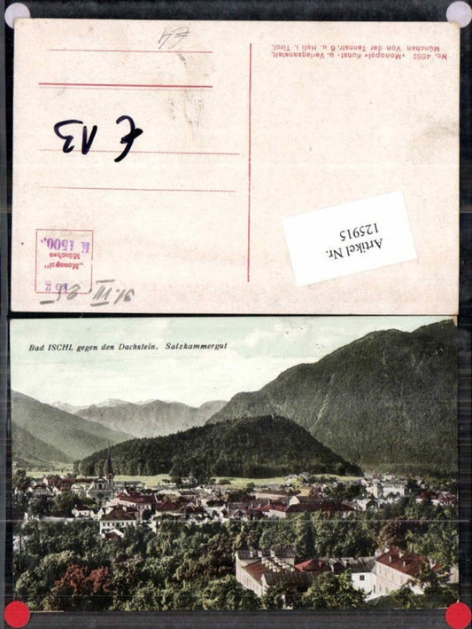 125915,Bad Ischl gegen Dachstein Salzkammergut 1920
