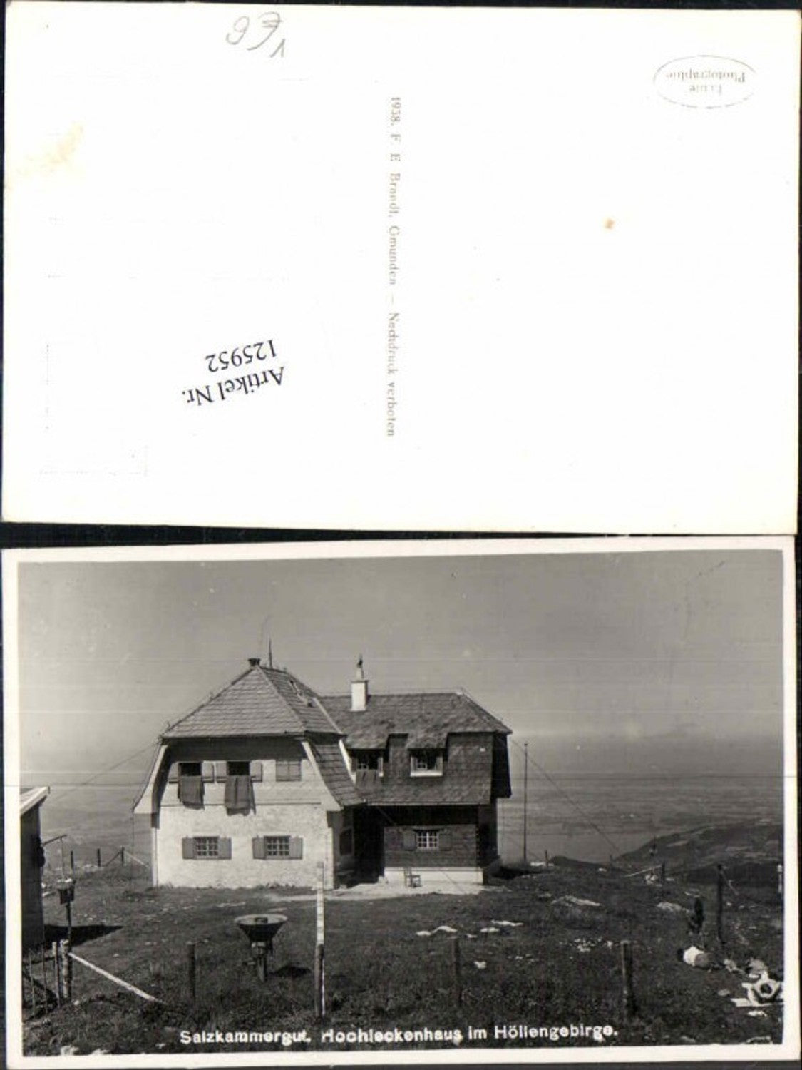 125952,Salzkammergut Hochleckenhaus bei Gmunden pub Brandt Ebensee