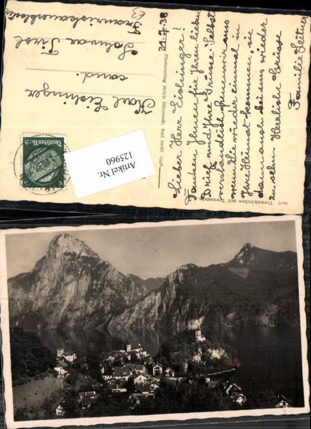125960,Traunkirchen m. Traunstein Traunsee 1938