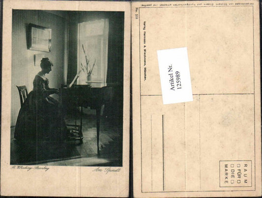 125989,R. Wörsching Starnberg Am Spinett Klavier