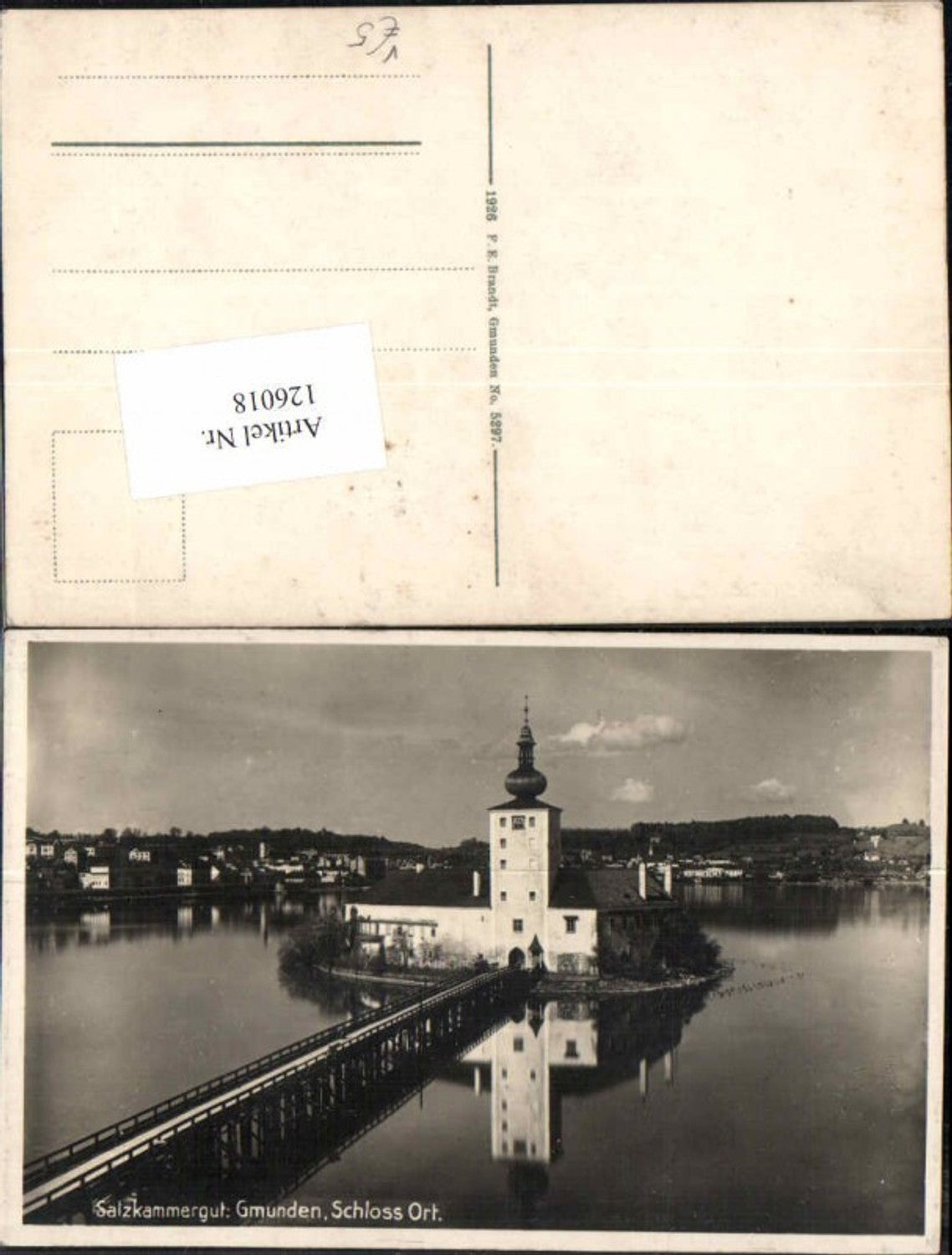 126018,Salzkammergut Gmunden Schlos Ort Orth pub Brandt 5297