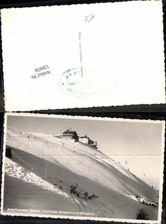 126038,Seilbahn Seilschwebebahn Ebensee Feuerkogel m. Berghotel Bergstation