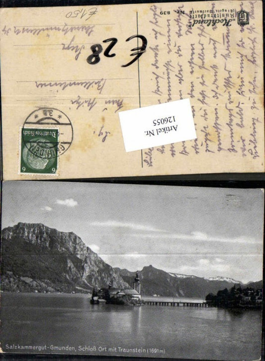 126055,Salzkammergut Gmunden Schloss Orth Traunstein