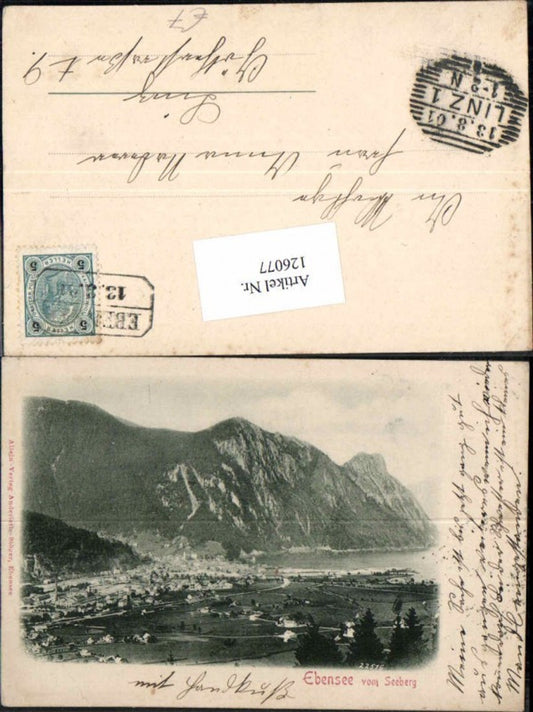 126077,Ebensee vom Seeberg 1900
