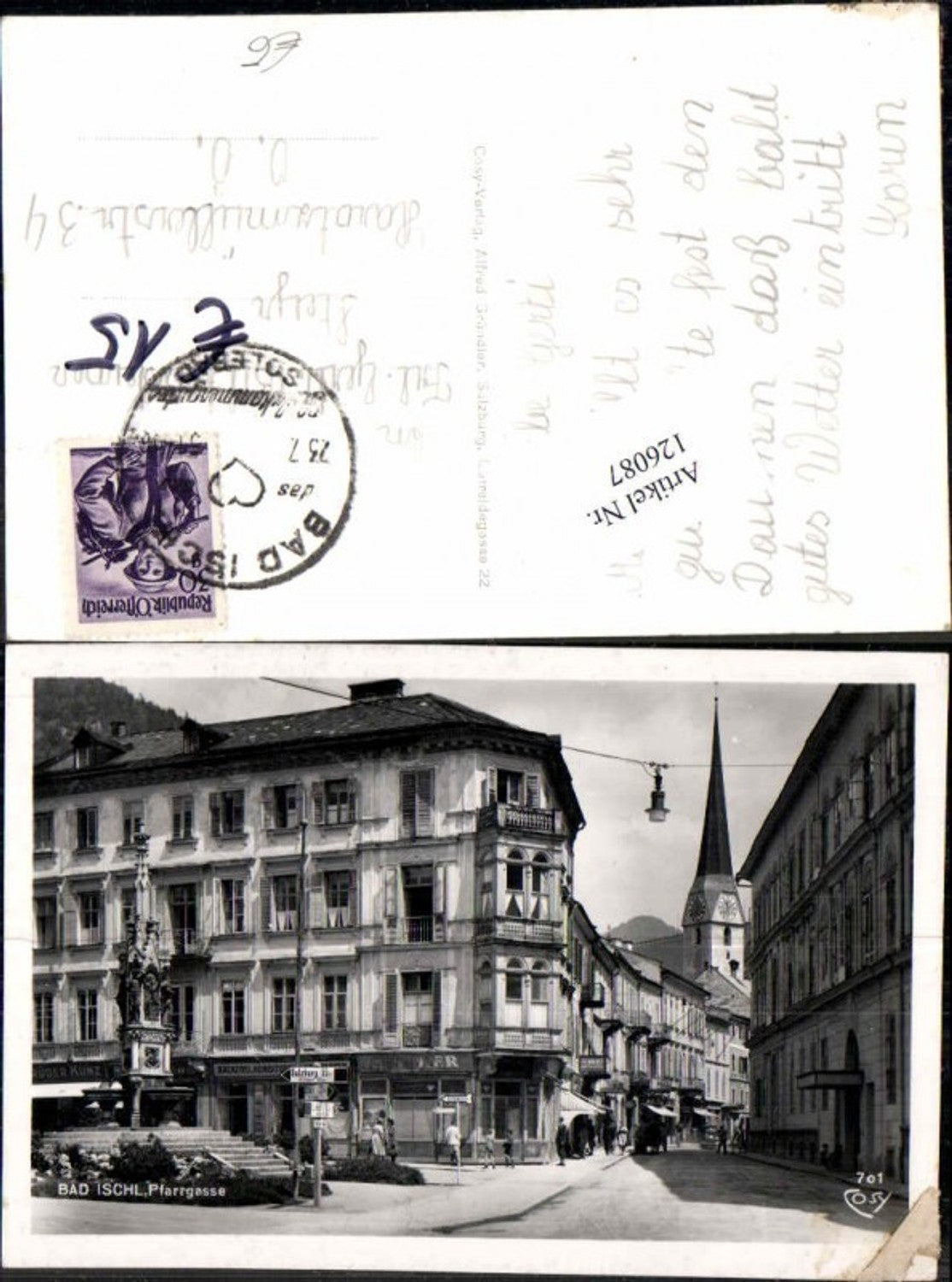 126087,Bad Ischl Pfarrgasse Strassenansicht Bäckerei pub Cosy 701